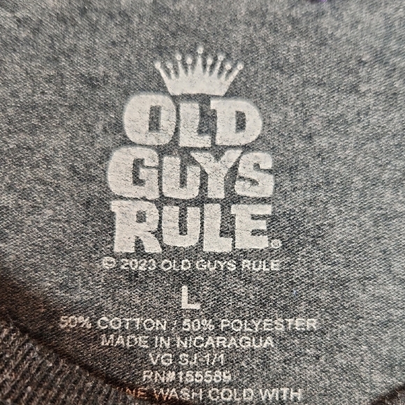 Mens Novelty Gray T Shirt Sz L - Picture 6 of 6